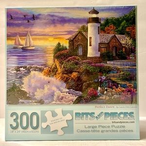 New/sealed Bits and Pieces jigsaw Puzzle Perfect Dawn 300 Large Piece 18”x24”